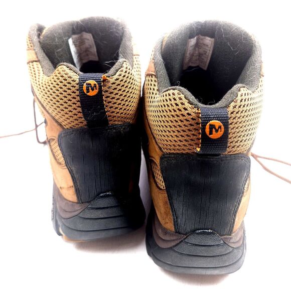 Merrell Men’s Moab Peak Ventilator Mid Waterproof Hiking Shoes Black 14 main image 7